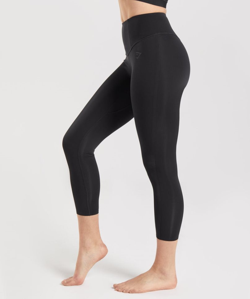 Legginsy Gymshark Studio 7/8 Damskie Czarne | PL 451YHD